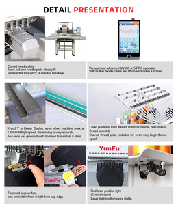ST70E 500-1200mm Big Flat Area Free <b>Accessories</b> Industrial Single Head Computerized Embroidery Machine for Bedding/Agbada Styles - Product Image 5