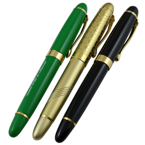 Business Gift Signing <strong>Pen</strong> Fountain <strong>Pen</strong> with Gold Embossed Logo <strong>Green</strong> Gold Black Ballpoint <strong>Pen</strong> - Product Image 2