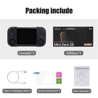 Konsol Game Genggam AMPOWN MINI ZERO 28 V2 Sistem Android 64-bit Layar IPS 2.8 Inci Nirkabel WIFI Permainan Online untuk PSP N64