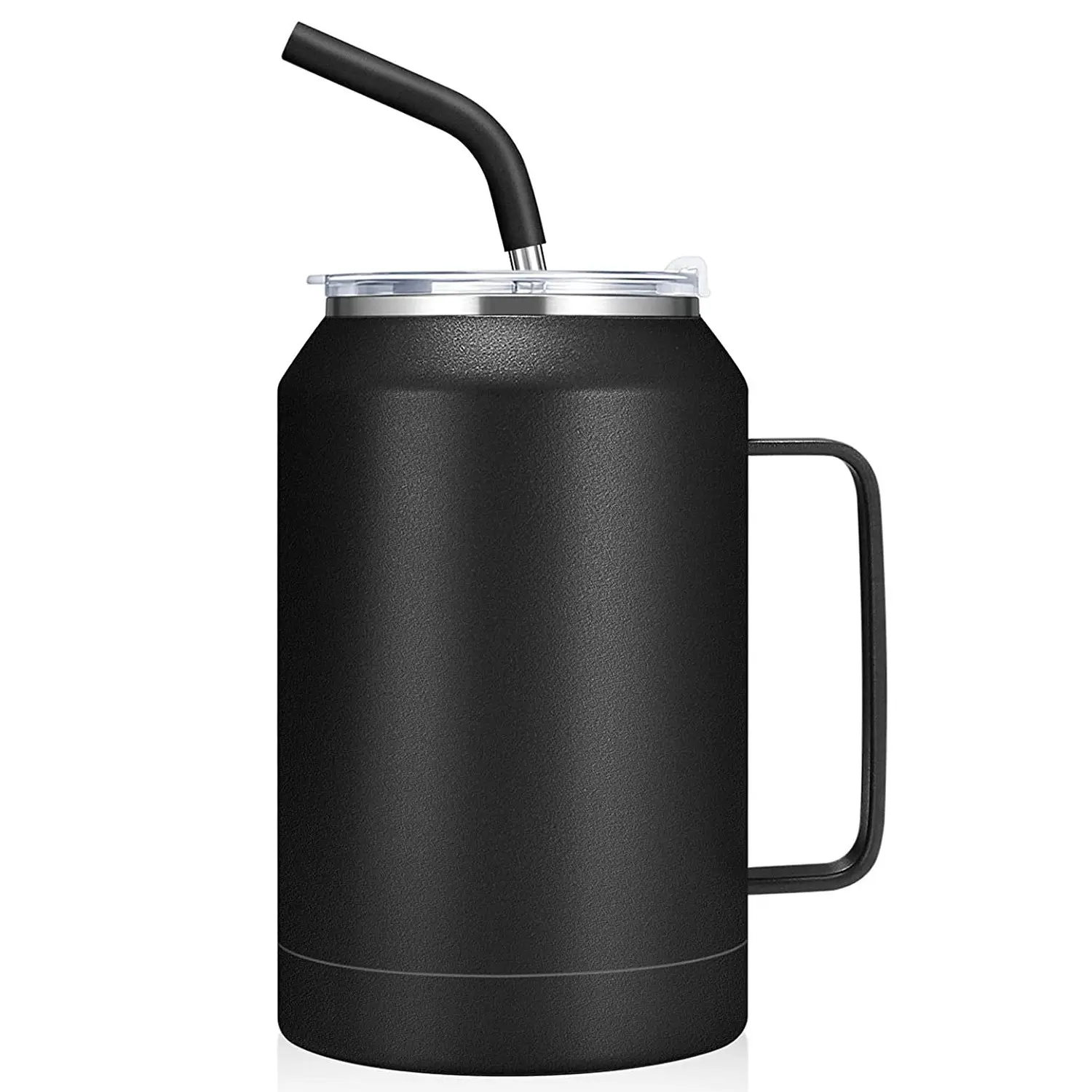 Mug stainless steel large capacity thermos cup Gradient car cup with handle Ice bully cup beer keg