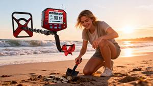 Yeni Başlayanlar İçin Otomatik Zemin Dengesi ve LCD Hedef Tanımlama Özellikli En İyi Altın Dedektörü - Product Image 2