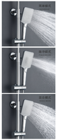 Mitigeur de douche mural en laiton brossé noir à poignée unique, système de douche pluie 3 fonctions, douchette bidet, cartouche céramique