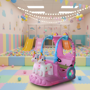 Coche <span class=keywords><strong>de</strong></span> parachoques <span class=keywords><strong>de</strong></span> unicornio con doble iluminación más Popular, nueva <span class=keywords><strong>plaza</strong></span> eléctrica interior, diversión para padres e hijos, plástico para parque infantil - Product Image 1