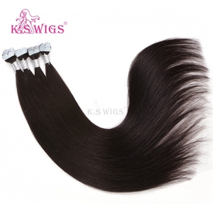 Extensiones de Cabello Humano K.SWIGS, Cabello Chino Remy Virgen con Cutícula Alineada, Cinta Adhesiva Invisible, Cabello Liso de Una Sola Capa, Duradero - Product Image 5