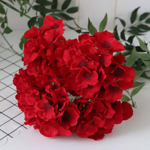 <span class=keywords><strong>Bouquet</strong></span> d'hortensias artificielles, vente en gros, 5/lot, têtes de fleurs, pot d'<span class=keywords><strong>hortensia</strong></span>, violet, en soie, pour décoration de mariage - Product Image 6