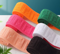 Tissage Logo En Relief 3D Debossed Jacquard Tissé Sangle Élastique pour Femmes Sous-Vêtements Bande Élastique pour Boxer Ceintures
