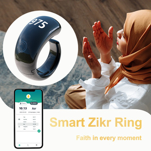 App Control Azkar & Qibla Smart Tasbeh Ring Muslim Gift Tasbih Zikr Ring BT Electronic Rosary Zikr Ring - Product Image 6