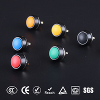 HBAN Bouton-poussoir M12 IP65 Vert antidérapant, réponse rapide, résistant à l'usure, réarmable pour personnalisation de manette