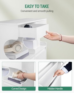 Meuble à chaussures <span class=keywords><strong>en</strong></span> <span class=keywords><strong>bois</strong></span> multi-niveaux avec 4 tiroirs rabattables pour entrée, couloir et salon - Product Image 6