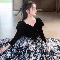 Robe de luxe légère pour l'automne et l'hiver, robe élégante pour filles, robe de fête pour enfants, robe pour filles de 5 à 16 ans, boutique