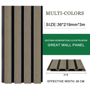 Tablero de Pared de Madera Plástica WPC para Exteriores, Acabado Cepillado Color Café Oscuro, Poliuretano para Decoración - Product Image 5