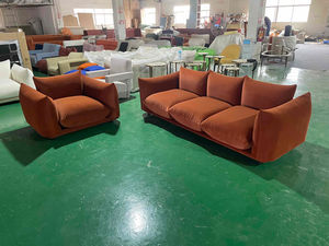 Juego de Sofás Modulares Blancos Red Velvet Mario Marenco para Sala de Estar Moderna, Sofá Seccional de Tres Plazas - Product Image 3