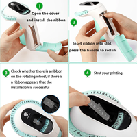 Machine à Étiqueter en Relief Phomemo E975, Créateur d'Autocollants Portable, Imprimante-Scripteur d'Étiquettes Gaufrées 3D pour Bureau et Organisation Domestique