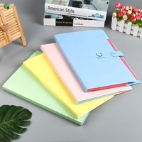 Série Morandi, classeur à 5 poches extensibles, opaque, en PP, classeur accordéon, classeur scolaire, classeur de présentation, classeur A4, classeur pour étudiants