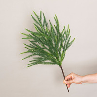 Plantes vertes artificielles en gros, décorations pour la maison, feuilles de cyprès, ornements, bouquets d'aiguilles de pin artificielles