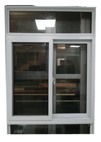 Fenêtre profilée coulissante en verre trempé UPVC/PVC personnalisée Fenêtres résistantes aux chocs