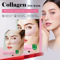 Masque pour les yeux au collagène rose, anti-rides, anti-âge, hydratant, éliminant les cernes, patchs liftants pour les yeux, absorbables