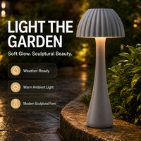 Lampe de jardin CE RoHS Straw Hat 110lm/W avec boîtier en aluminium, design optique grand angle Straw Hat pour mariages et fêtes en extérieur