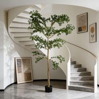 Premium Hochwertiger 9' Künstlicher Schwarzer Olivenbaum Moderne Wohnmöbel Ausstellungsraum-Dekoration Realistische Künstliche Shady Lady Olivenbäume