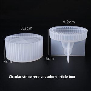 Storage Box DIY Crystal <strong>Epoxy</strong> Silicone Mold <strong>Resin</strong> Jewellery Box <strong>Mould</strong> with Lid for Cake Tools for DIY Craft Making - Product Image 2
