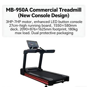 Caminadora Comercial MB-950A con Motor de 3HP-7HP, Área de Carrera de 1550*580mm, Nueva Consola con Botones LED - Product Image 5