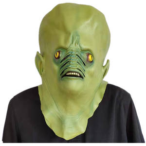 Masques d'horreur en latex pour Halloween, masques de démon <span class=keywords><strong>exorciste</strong></span> à visage complet, masques de fête de Noël - Product Image 1