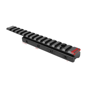 Adaptador Táctico de Montaje Exterior ACUMETA de Aleación de Aluminio, Elevador de 11-20mm con 14 Ranuras para Guía Weaver de 20mm, Modelo de 155mm - Product Image 6