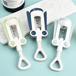 Wholesale <b>Wine</b> Opener Corkscrew for <b>Bottles</b> Premium <b>Plastic</b> Stainless Steel Easy to Use Ergonomic Handle Accessory Home Bar - Product Image 1
