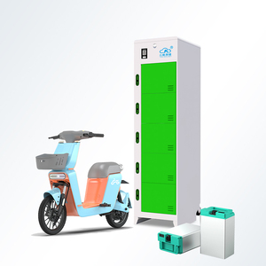 Overhead có thể truy cập 5 khe trao đổi trạm cho xe đạp điện và Xe tay ga ngoài trời EU tiêu chuẩn pin ổ cắm - Product Image 4