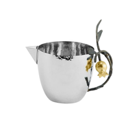 Lait café crémier décoratif fleur poignée Machine à expresso cafés maisons acier inoxydable crémier Mini tasse conteneur