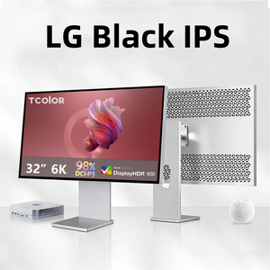 Monitor TCOLOR de 32 Pulgadas y 6K con Panel IPS Negro, Puede Mostrar Mil Millones de Colores, Facilitando la Diferencia entre Colores Reales en el Trabajo de Diseño - Product Image 1