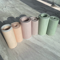 Tissu en boucle Gacent en nylon doux/velours, tricoté 56 mm pour applications vestimentaires et textiles
