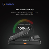 Computadora Portátil Dingdata E50H de 5 Pulgadas IPS IP67 Resistente al Agua con Android 15, CPU MTK, 64G, NFC, Escáner de Código de Barras 2D, RFID, WiFi, 4GB, GMS