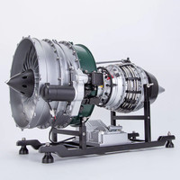 Kit de modèle de moteur turboréacteur TECHING 1/10 entièrement en métal double bobine moteur turboréacteur d'avion modèle 1000 + pièces