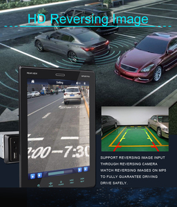 Màn Hình Dọc 9.5Inch 1 Một Din Màn Hình Cảm Ứng Toàn Bộ Máy Nghe Nhạc <span class=keywords><strong>MP5</strong></span> Cho Xe Hơi Với Định Vị GPS Mirror Link - Product Image 6