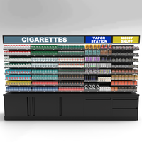 Usine directe fumée boutique vitrine poussoir vitrine meubles cigarettes étagères tabac présentoir