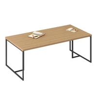 Table basse en noyer du milieu du siècle Table basse grise avec dessus en bois lit bureau d'appoint canapé Table basse avec pieds en métal