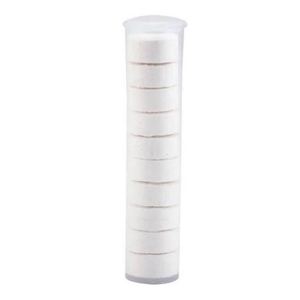 10 unidades/tubo Toallitas desechables ecológicas 100% de tela no tejida de malla spunlace blanca, compresadas en forma de moneda, mini pañuelos mágicos - Product Image 1