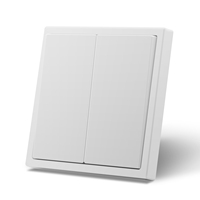 Mvava warna-warni EU/UK tombol besar PC kulit merasa Panel hitam 1/2 Gang 1/2 cara 250V lampu sentuh saklar dinding listrik dan Sokcet