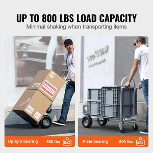 Camión <span class=keywords><strong>de</strong></span> mano y plataforma rodante plegable convertible industrial resistente <span class=keywords><strong>de</strong></span> aleación <span class=keywords><strong>de</strong></span> aluminio - Product Image 2