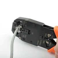 Pince à sertir Ethernet à cliquet HT-2008R pour connecteurs RJ45, multifonction, en acier A3 de qualité industrielle, fabriquée en Chine