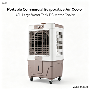 Refroidisseur d'air évaporatif portable sur pied avec <span class=keywords><strong>moteur</strong></span> DC, réservoir d'eau de 40 L, économie d'énergie, <span class=keywords><strong>pour</strong></span> restaurant, hôtel, entrepôt - Product Image 1