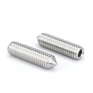 DIN914 201 Stainless Steel M4 M5 <b>M6</b> Hexagon Socket <b>Grub</b> <b>Screw</b> Cone Point Set <b>Screw</b> Manufacturer Supply - Product Image 4