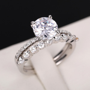 Set di Anelli Semplici per Coppie, Gioielli d'Amore per Matrimonio per Donne e Uomini - Product Image 1