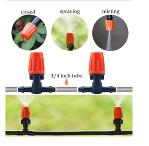 Buse à trou unique <span class=keywords><strong>orange</strong></span>, arroseur d'irrigation par atomisation, refroidissement de serre, buse résistante à la pression de l'eau - Product Image 5