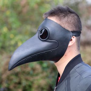Masque de bec d'oiseau, accessoire de costume de docteur de la peste, taille unique, en latex, pour Halloween, cosplay, couvre-chef - Product Image 4