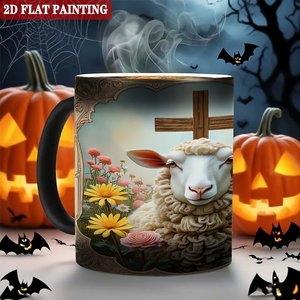 Hot Drink Fan Exclusive Design Mug Frosted Black 11oz <b>Ceramic</b> Heat Changing Magic <b>Cup</b> - Product Image 6