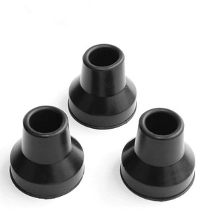 Puntas de Goma Antideslizantes Roscadas y Engrosadas para <span class=keywords><strong>Muletas</strong></span> Cuádruples, Almohadillas de Silicona Resistentes al Desgaste para Ayudas para Caminar de 4 Patas - Product Image 1