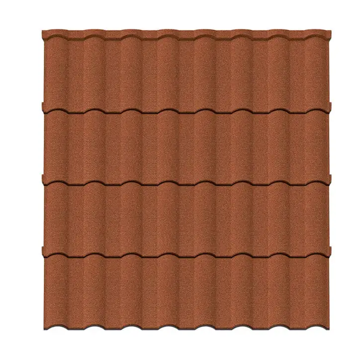 Traditionally Designed Colorful Stone Coated Metal Roof Tiles Steel Roofing with Durable and Stylish Look