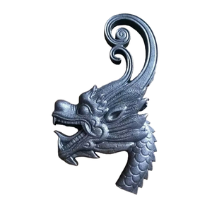 OUYA Poteau <span class=keywords><strong>d</strong></span>'<span class=keywords><strong>escalier</strong></span> moderne en fer forgé <span class=keywords><strong>d</strong></span>écoratif en acier moulé 285x150mm Anti-rouille - Product Image 1